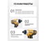 Аккумуляторный шуруповерт JCB 18V, макс 150 Нм, без аккумулятора JCB-18ID-B-E(57256) 3