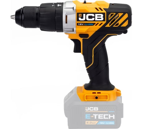 Дрель-шуруповерт JCB аккумуляторная 18V, max 45Nm, без аккумулятора JCB-18CD-B-E(57257)