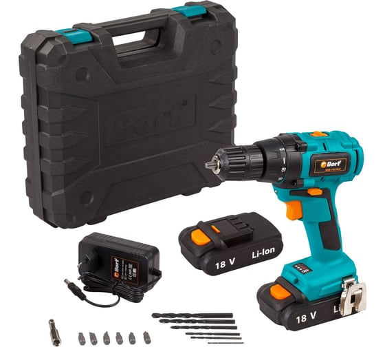 Аккумуляторная дрель-шуруповерт BORT  BAB-18X-BLK 93722616