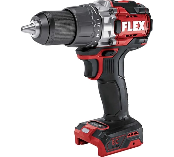 Аккумуляторная двухступенчатая дрель FLEX DD 2G 18.0-EC HD C с тубро режимом 531272