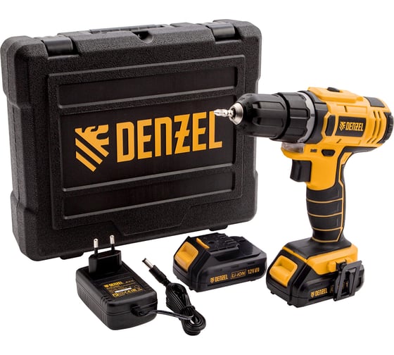 Аккумуляторная дрель-шуруповерт DENZEL CDL-12-02 26101 1