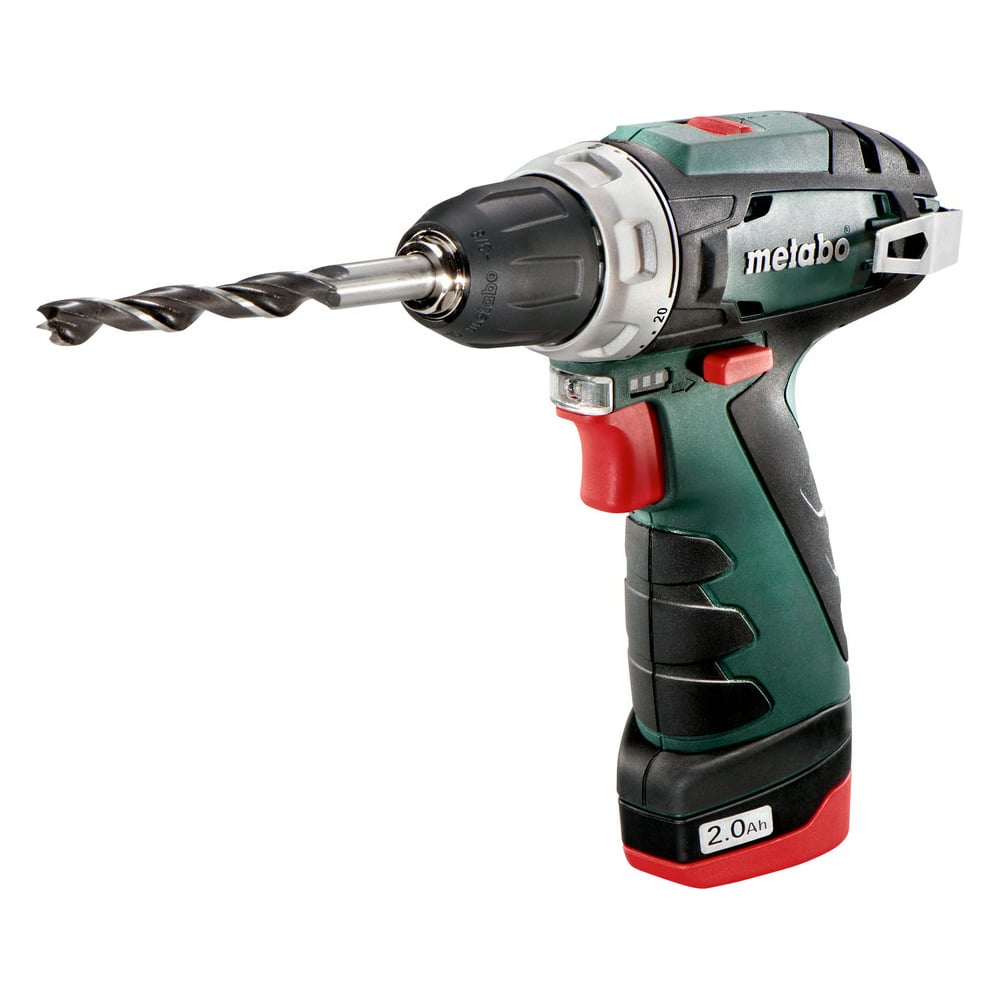 Аккумуляторная дрель-шуруповерт Metabo PowerMaxx BS 12 В, 2х2.0 .