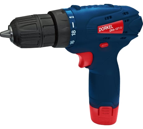 Аккумуляторная дрель-шуруповерт Dorkel DRA-12/1 Li DR-3402