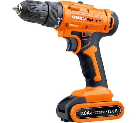 Аккумуляторная дрель-шуруповерт Спец БДА-18-М СПЕЦ-3420