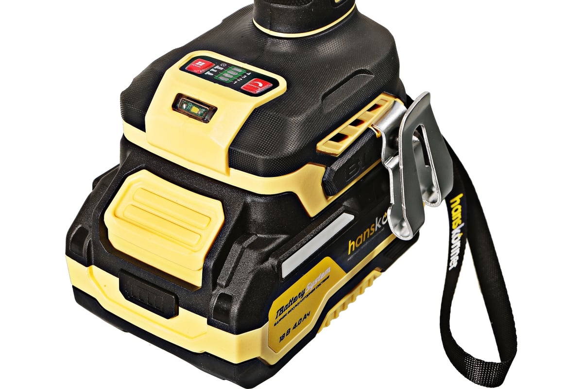 Аккумуляторный ударный винтоверт Hanskonner 1BatterySystem HCD20280BLC ...