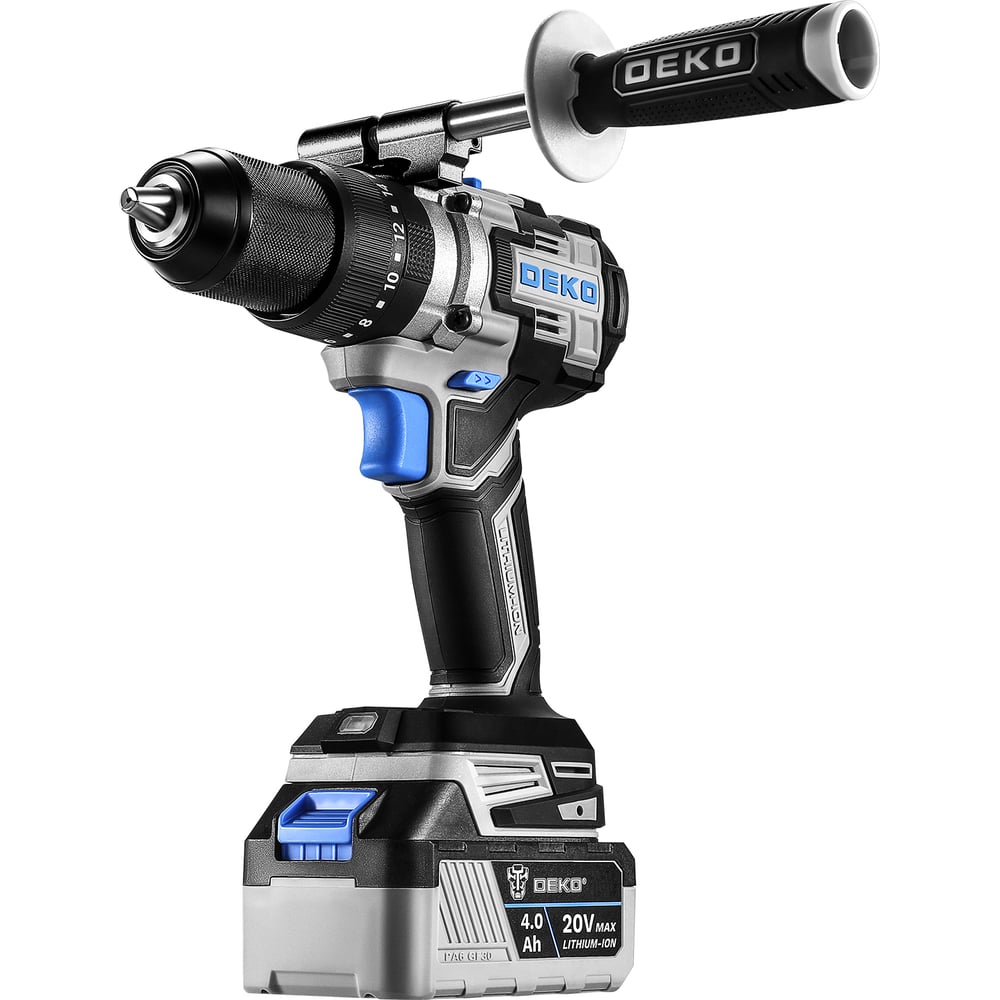 Аккумуляторная ударная бесщеточная дрель-шуруповерт DEKO DKCID20 PRO в ...