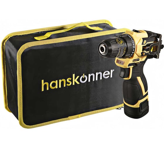 Аккумуляторный шуруповерт Hanskonner HCD1645BLC