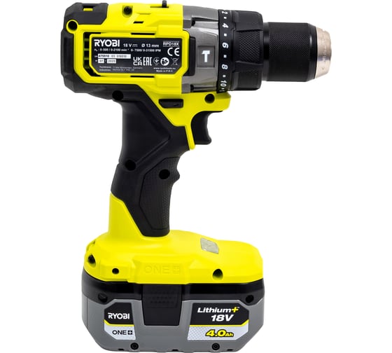 Дрель-шуруповерт Ryobi RPD18X-242S 18В, бесщеточная, ударная