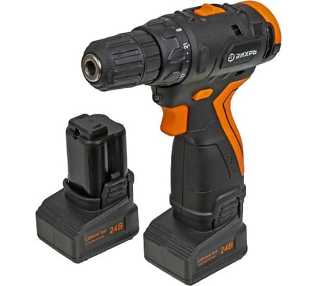 Аккумуляторная дрель-шуруповерт Вихрь ДА-24Л-2К/Б 72/14/24