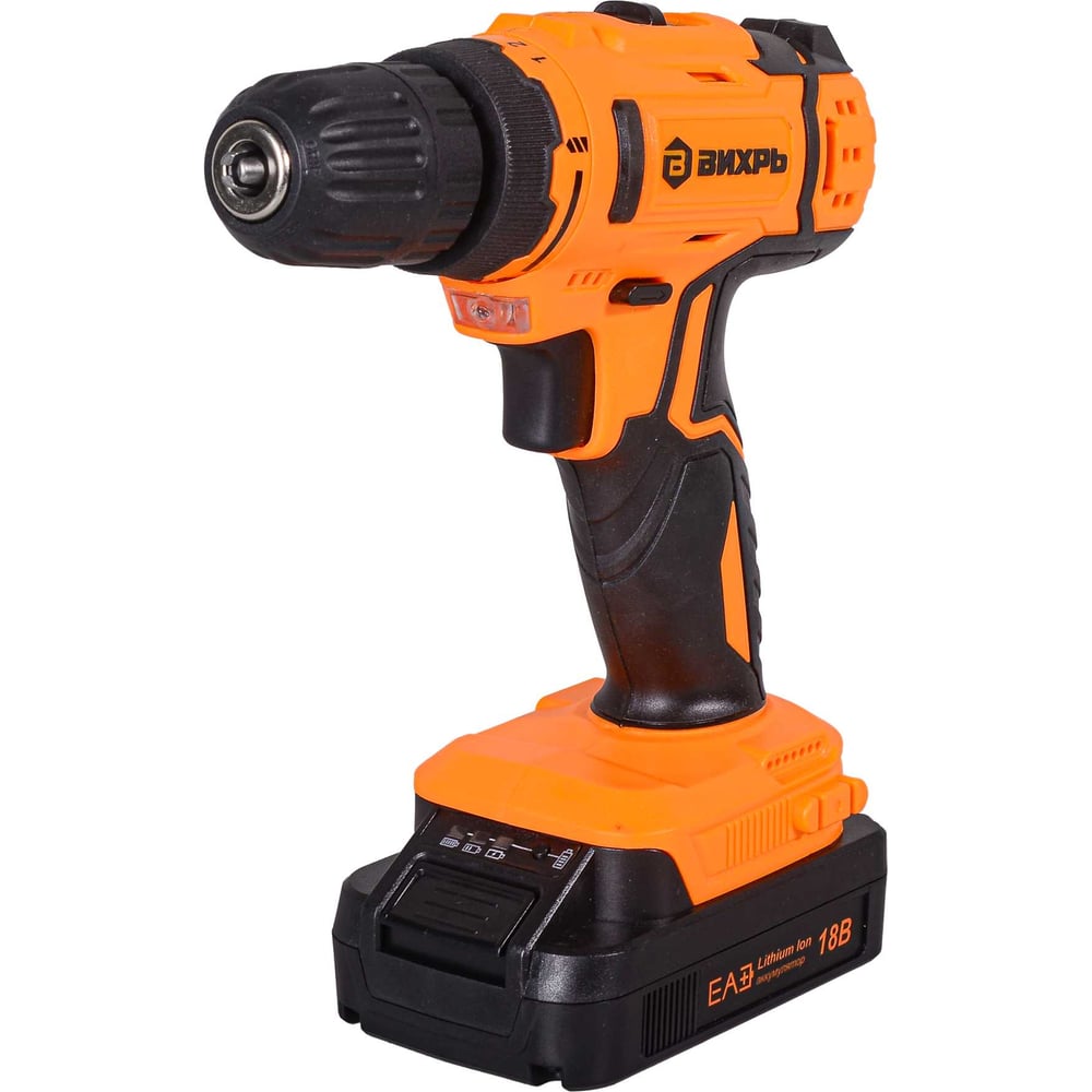 Аккумуляторнаядрель-шуруповертВихрьДА-18Л-2КА72/14/25