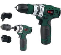Профессиональный аккумуляторный шуруповерт KLPRO KLNM1020S с 3-мя сменными насадками 10.8 v / 2.0 ah 13984