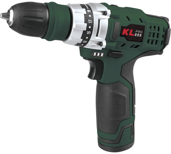 Профессиональный аккумуляторный шуруповерт KLPRO KLNM1020S с 3-мя сменными насадками 10.8 v / 2.0 ah 13984