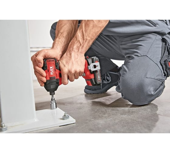 Трехскоростной ударный винтоверт FLEX ID 18.0 В ID 1/4" 18.0-EC 491241