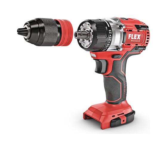Двухскоростная аккумуляторная дрель-шуруповерт FLEX DD 2G 18.0-EC C 491225