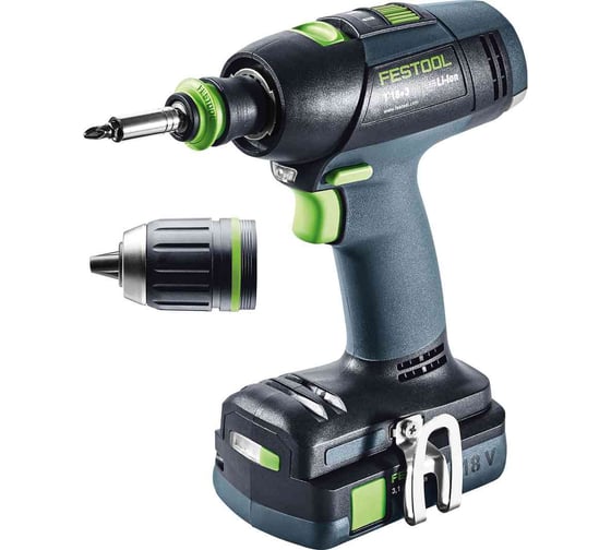 Аккумуляторная дрель-шуруповерт FESTOOL T 18+3 C3.1-Plus 576449