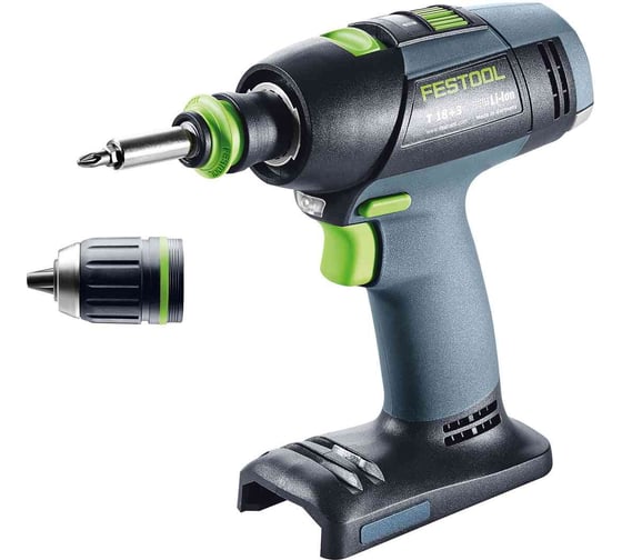 Аккумуляторная дрель-шуруповерт FESTOOL T 18+3-Basic 576448