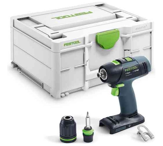 Аккумуляторная дрель-шуруповерт FESTOOL T 18+3-Basic 576448