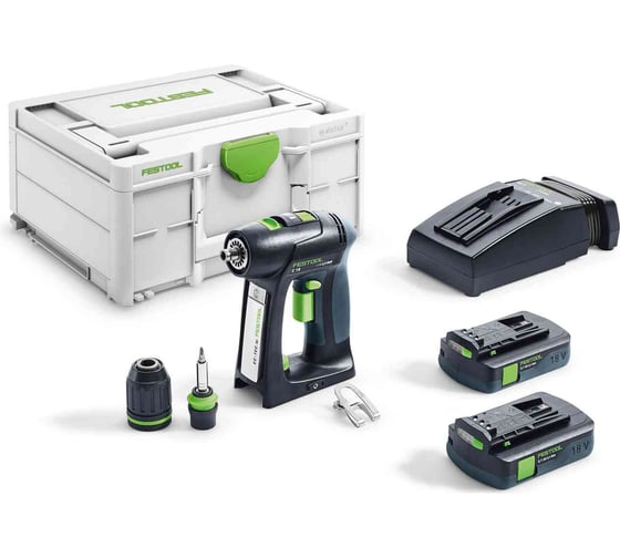 Аккумуляторная дрель-шуруповерт FESTOOL C 18 Li 3,1-Plus 576437