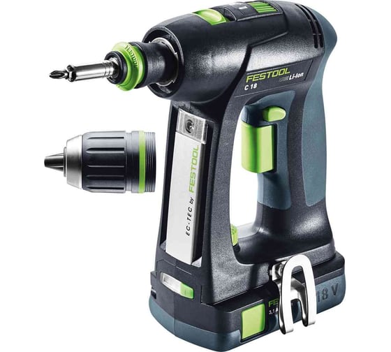 Аккумуляторная дрель-шуруповерт FESTOOL C 18 Li 3,1-Plus 576437