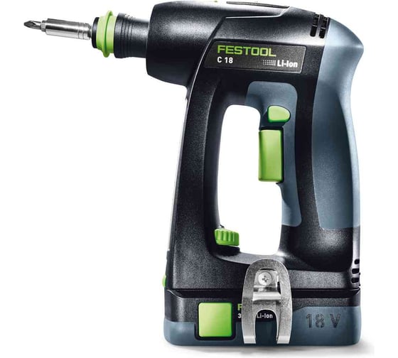 Аккумуляторная дрель-шуруповерт FESTOOL C 18 Li 3,1-Plus 576437