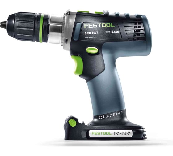 Аккумуляторная дрель-шуруповерт FESTOOL DRC 18/4-Basic 576458