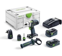 Аккумуляторная дрель-шуруповерт FESTOOL DRC 18/4 5,2/4,0-Set-SCA 576460