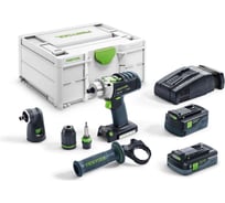 Аккумуляторная ударная дрель-шуруповерт FESTOOL PDC 18/4 5,2/4,0-Set-SCA 576468