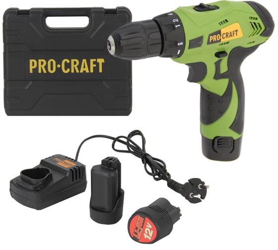 Аккумуляторная дрель-шуруповерт PROCRAFT PA12LIS