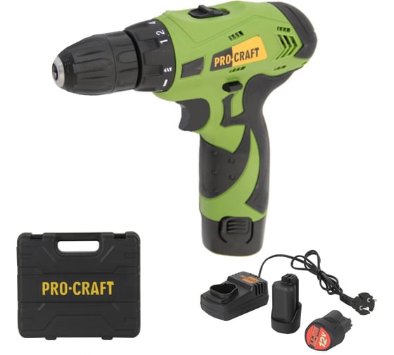 Аккумуляторная дрель-шуруповерт PROCRAFT PA12LIS