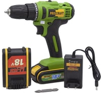 Аккумуляторная дрель-шуруповерт PROCRAFT PA18C