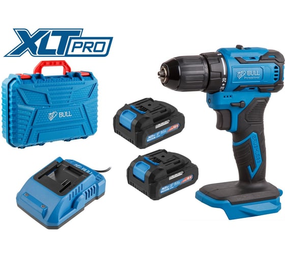 Аккумуляторная дрель-шуруповерт BULL SR 1804 2x2 Ач, з/у 1329421
