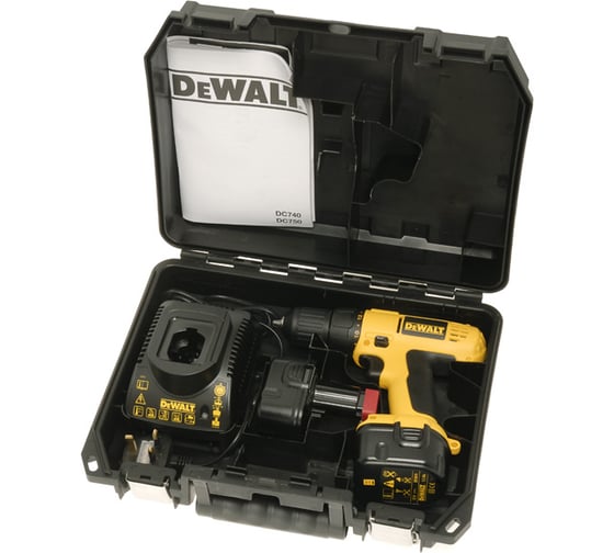Аккумуляторная дрель-шуруповерт DEWALT DC 740 KA