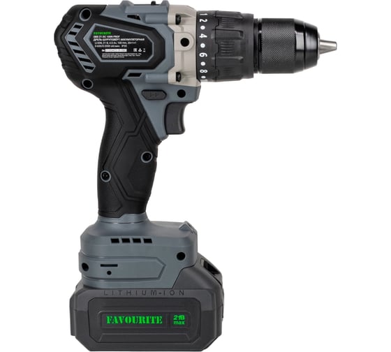 Дрель-шуруповерт FAVOURITE OBS 21 DC 100N PROF аккумуляторная 21 В, 4 Ач, 100Hm, бесщёт. 550211004