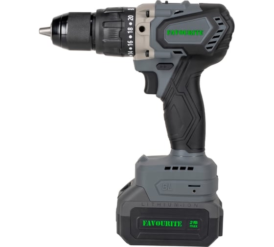 Дрель-шуруповерт FAVOURITE OBS 21 DC 100N PROF аккумуляторная 21 В, 4 Ач, 100Hm, бесщёт. 550211004