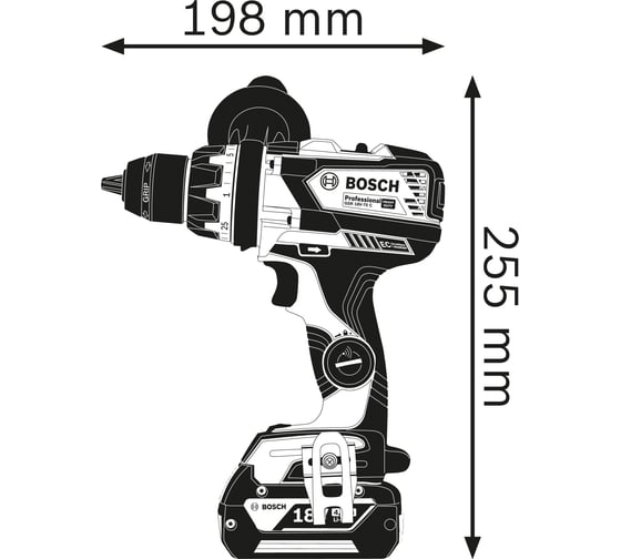 Аккумуляторный шуруповёрт Bosch GSR 18V-110 C 06019G0109