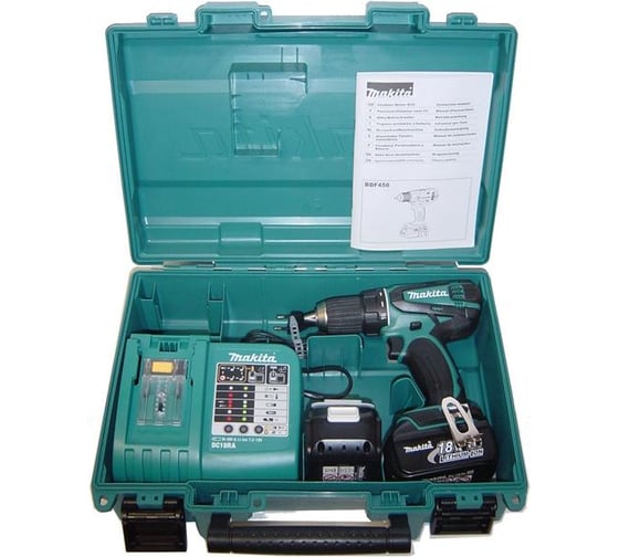 Аккумуляторная дрель-шуруповерт Makita LXT BDF 456 RFE