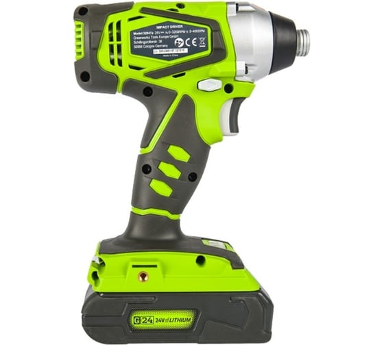 Ударный аккумуляторный шуруповерт GreenWorks 24V 3802307