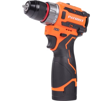 Аккумуляторная дрель-шуруповерт Patriot BR 467две АКБ Li-Ion, 16.8 В, 2,0 Ач, 70Нм, 2 скорости, кейс, бесщеточный ЭД 180201467