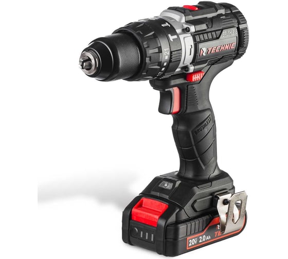 Ударная аккумуляторная дрель-шуруповерт RUNTEC TECHNIC 13 мм, 20 В, 2x2 Ач, 40 Нм RT-ID40T 1