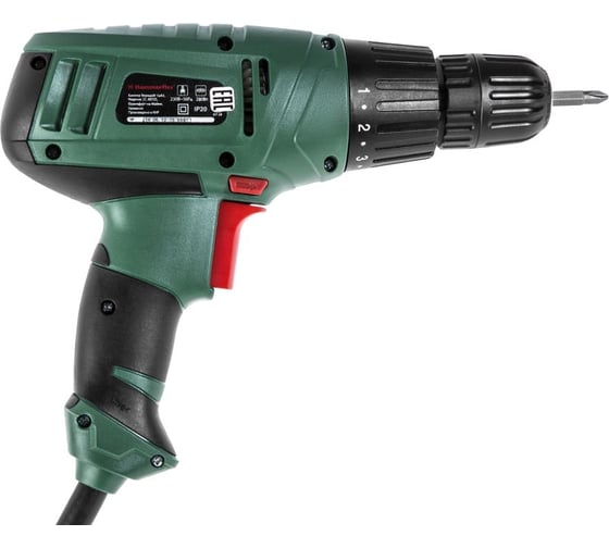 Дрель-шуруповерт Hammer Flex 280 Вт, 10 мм, 0-750 об/мин, реверс, 22 Нм DRL400A