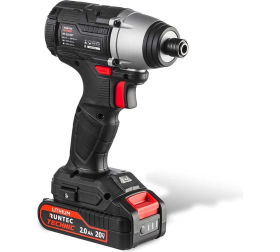 Ударный аккумуляторный винтоверт RUNTEC TECHNIC 1/4, 20В, 2x2 Ач, 150 Нм RT-ED150T