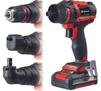 Дрель аккумуляторная Einhell PXC TE-CD 18/45 Li, 18В, 45Нм, Quick-патрон, 2 насадки, 1x2,5Ач, набор оснастки 22пр, кейс E-Bo 4513990