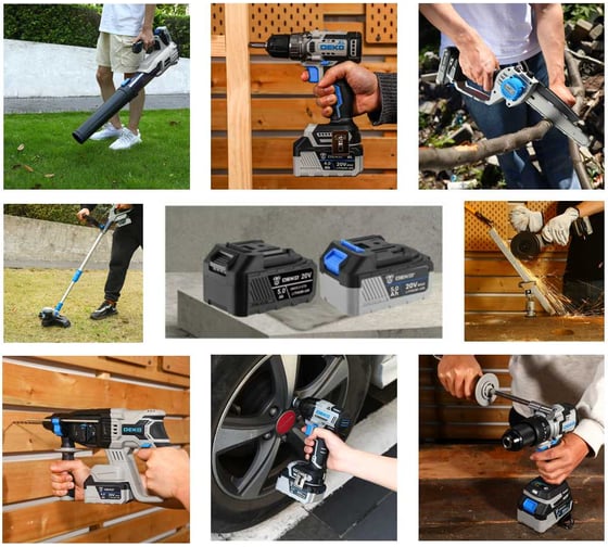 Аккумуляторная дрель-шуруповерт DEKO Loner 20V, 20В, 2x3.0 Ач 085-1005