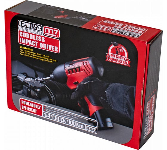 Аккумуляторный ударный шуруповерт MIGHTY SEVEN DS-10202