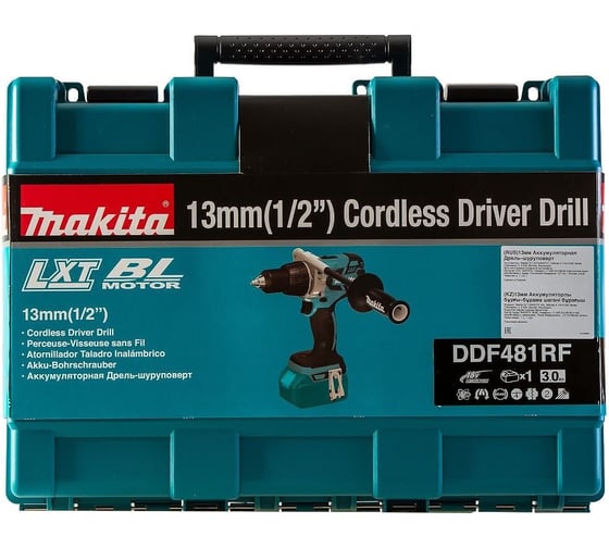 Аккумуляторная дрель Makita LXT DDF481RF