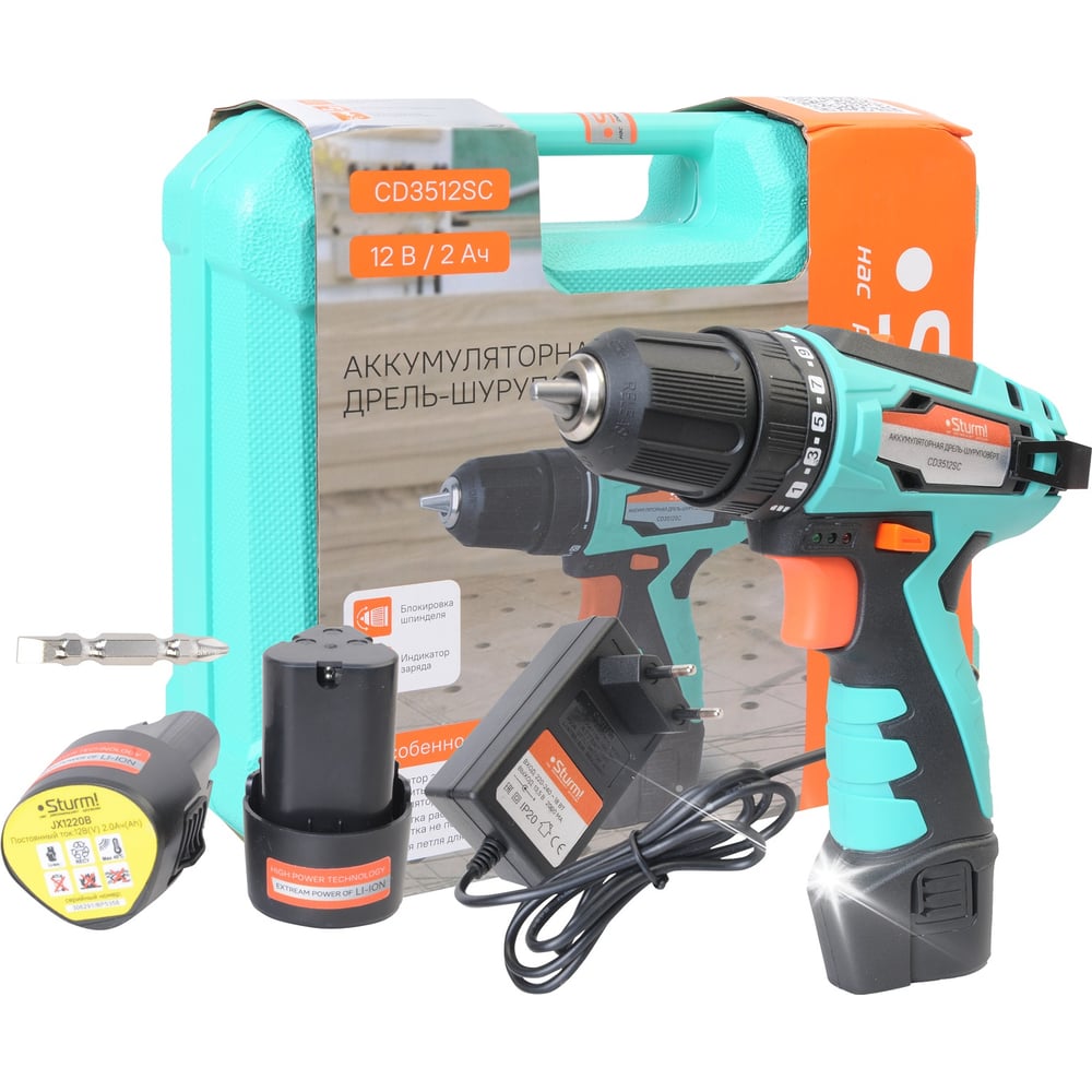 Аккумуляторный шуруповерт Sturm CD3512SC - выгодная цена, отзывы ...