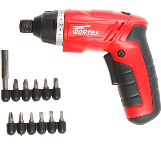 Аккумуляторный шуруповерт WORTEX BS 4536 BLi в блистере+ набор бит BS4536BLi0807