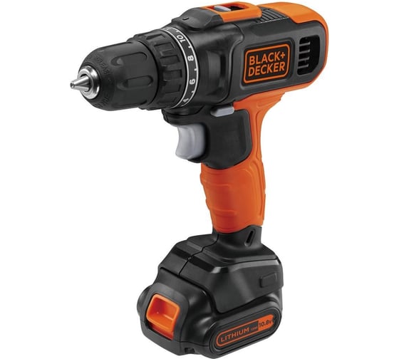Компактная аккумуляторная дрель-шуруповерт Black&Decker BCD7122CK-RU