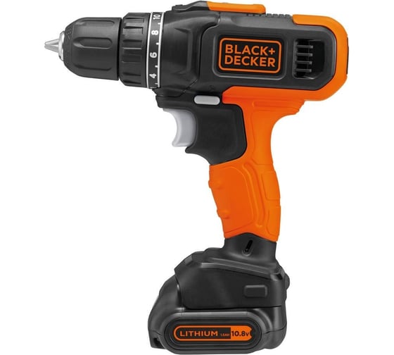 Компактная аккумуляторная дрель-шуруповерт Black&Decker BCD7122CK-RU