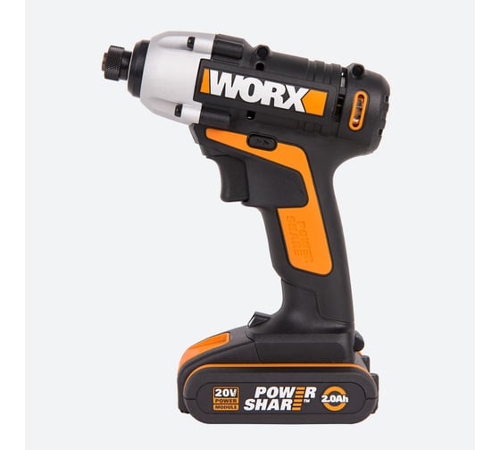 Аккумуляторный винтоверт WORX Impact 20 В, 1x2 Ач, кейс WX290.1